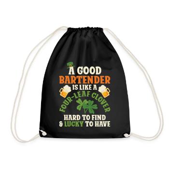 Bartender Mixologist St Patricks - Turnbeutel - Schwarz - Vorne