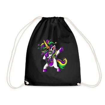 Licorne Fool Trick Fun Dabbing Dancing Dab - Sac de sport léger - noir - Devant