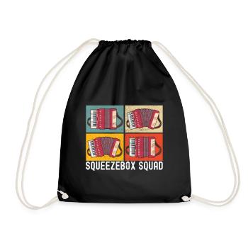 Accordéoniste Accordéoniste - Sac de sport léger - noir - Devant