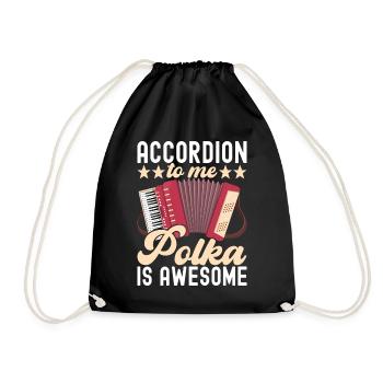 Accordéoniste Accordéoniste - Sac de sport léger - noir - Devant