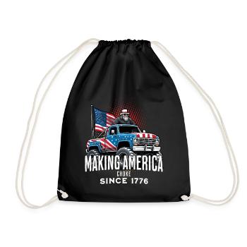 Amerika Ersticken Seit 1776 4. Juli - Turnbeutel - Schwarz - Vorne