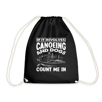 Canoë Chien Chiens Hobby Canoë - Sac de sport léger - noir - Devant