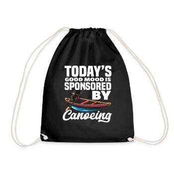 Canoe Happy Sport Paddle Boat - Drawstring Bag - black - Front