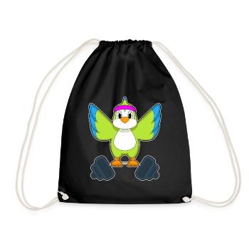 Parrot Bodybuilder Barbell Bodybuilding - Sac de sport léger - noir - Devant
