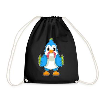 Ver perroquet - Sac de sport léger - noir - Devant