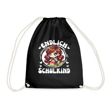 Enfin écolier mignonne sirène à la - Sac de sport léger - noir - Devant