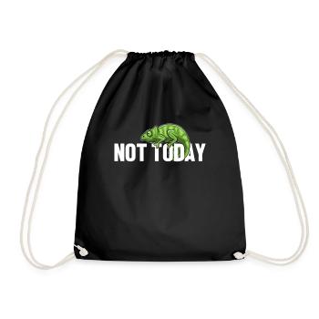 Pas aujourd’hui Panthère Voilée Chamaeleonidae Amant - Sac de sport léger - noir - Devant