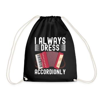 Accordéoniste Accordéoniste - Sac de sport léger - noir - Devant
