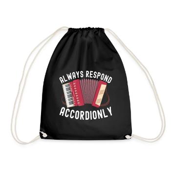 Accordéoniste Accordéoniste - Sac de sport léger - noir - Devant
