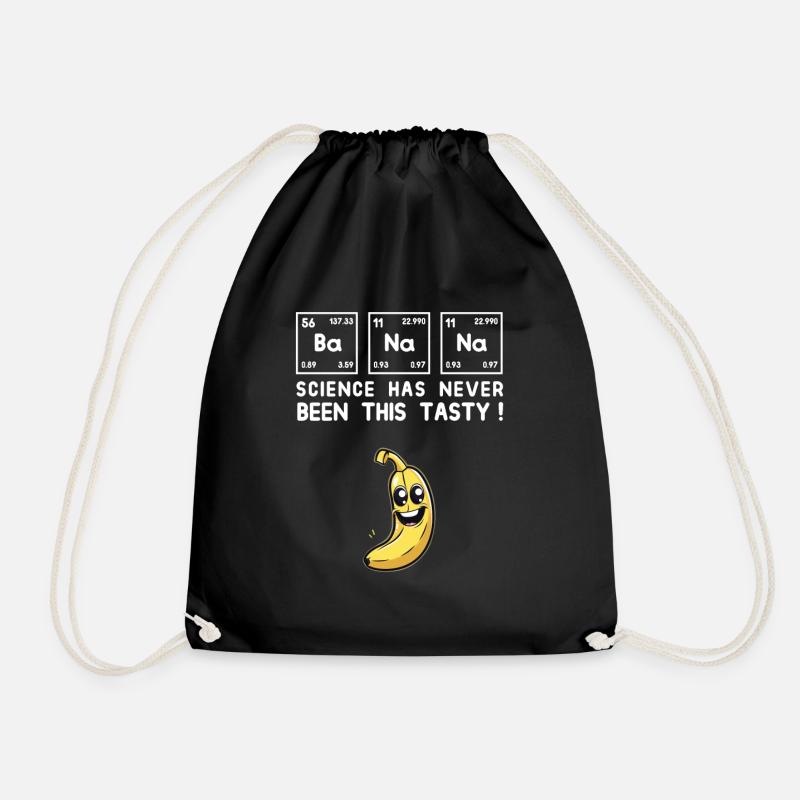 BaNaNa Wissenschaft War Noch Nie So Lecker Design - Turnbeutel - Schwarz
