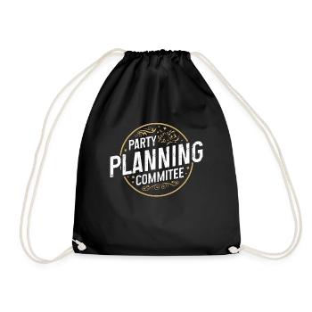 Events Coordinator Party Planning Event Manager - Drawstring Bag - black - Front