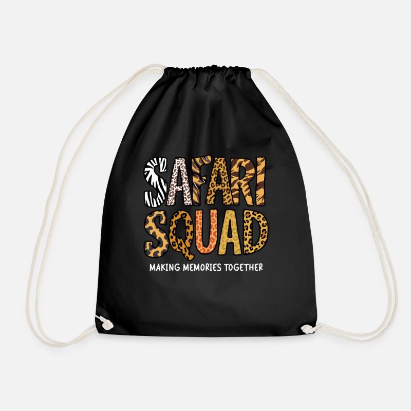 Safari Squad Making Memories Together - Turnbeutel - Schwarz