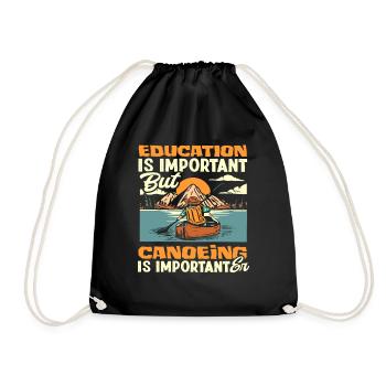 Canoë éducatif - Sac de sport léger - noir - Devant