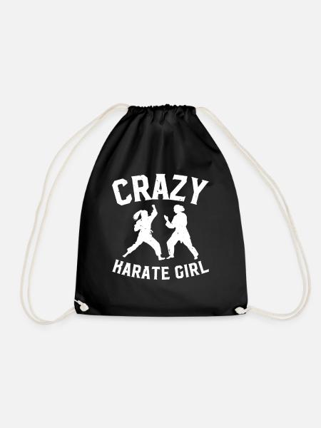 Crazy Karate Girl Karate - Turnbeutel - Schwarz