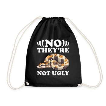 Banana Ball Python Herpetologist Coral Ball - Drawstring Bag - black - Front