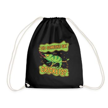 Did Someone Say Crickets Panther Veiled Lover - Drawstring Bag - black - Front