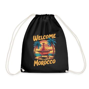 Willkommen bei Morocco Dreamfire - Turnbeutel - Schwarz - Vorne