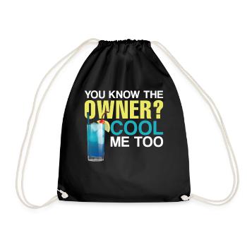 Bartender Mixologist You Know The - Drawstring Bag - black - Front
