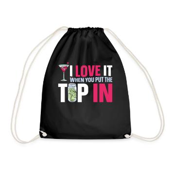 Bartender Mixologist I Love It - Turnbeutel - Schwarz - Vorne
