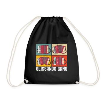Accordéoniste Accordéoniste - Sac de sport léger - noir - Devant