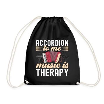 Accordéoniste Accordéoniste - Sac de sport léger - noir - Devant