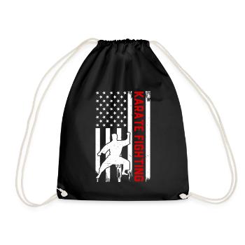 Karaté combat Karaté Combattant Karaté Arts Martiaux - Sac de sport léger - noir - Devant