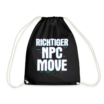 Mouvement de PNJ approprié – Humour et style du joueur - Sac de sport léger - noir - Devant