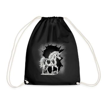 Licornes, Licornes, Créatures Mythiques, Créatures Mythiques, Mystique - Sac de sport léger - noir - Devant