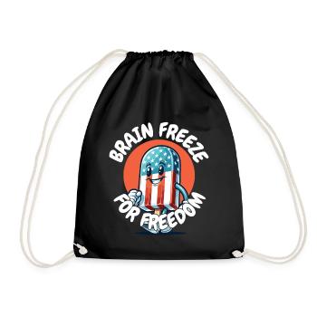Brain Freeze Rétro Vintage Design Juillet Ice On - Sac de sport léger - noir - Devant