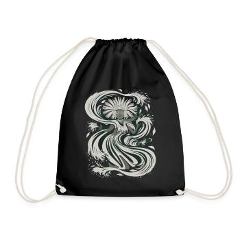 Aztec god Aztec mythology Chalchiuhtotolin - Drawstring Bag - black - Front