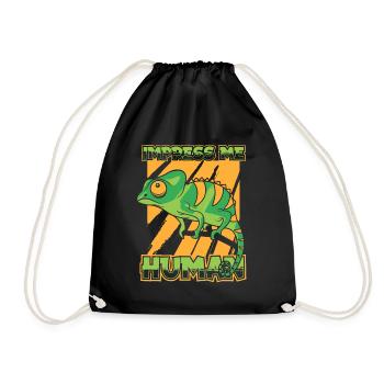 Impress Me Panthère humaine voilée Chamaeleonidae - Sac de sport léger - noir - Devant