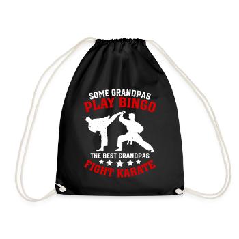 Some grandpas play bingo the best grandpas fight K - Turnbeutel - Schwarz - Vorne