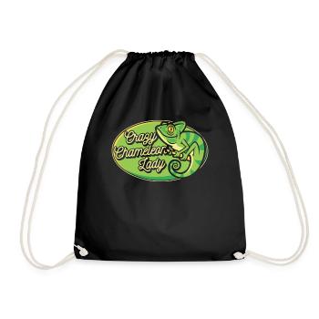 Chaméléon fou Lady Panther voilé - Sac de sport léger - noir - Devant