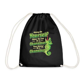 Soyez toujours vous-même à moins que vous ne puissiez être un caméléon - Sac de sport léger - noir - Devant