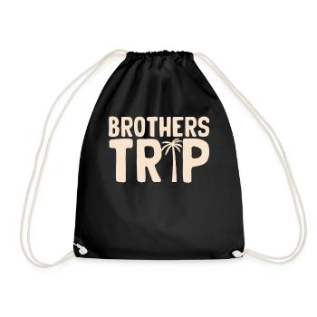 Sibling Brothers Journey - Drawstring Bag - black - Front