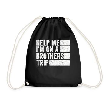 Frères et sœurs, je suis sur un chemin de frères - Sac de sport léger - noir - Devant