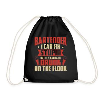 Bartender Mixologist Bartender I - Turnbeutel - Schwarz - Vorne