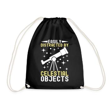 Atronome Astronomy - Drawstring Bag - black - Front