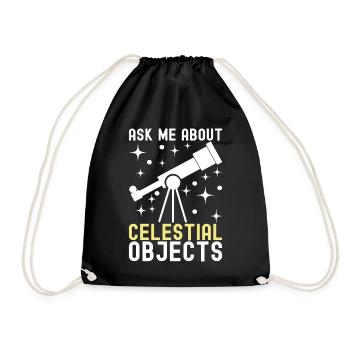 Atronome Astronomy - Drawstring Bag - black - Front
