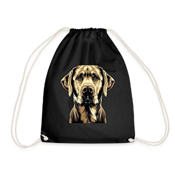 Labrador Retriever Chien Amour Jeunes Labradors Mignons - Sac de sport léger - noir - Devant