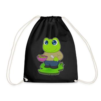 Cuisson dans un bol de cuisson pour grenouilles - Sac de sport léger - noir - Devant