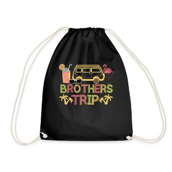 Sibling Brothers Journey - Drawstring Bag - black - Front