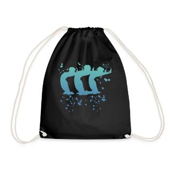 Artistic Swim Team Synchronschwimmen - Turnbeutel - Schwarz - Vorne