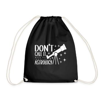 Astronom Astronomie - Turnbeutel - Schwarz - Vorne