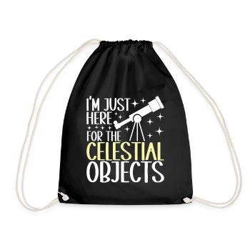 Astronomer Astronomy - Drawstring Bag - black - Front