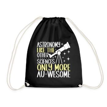 Astronomer Astronomy - Drawstring Bag - black - Front