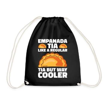 Empanada Spanische Teigtasche Mexikanisch - Turnbeutel - Schwarz - Vorne
