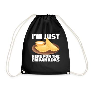 Empanada Spanish Dumpling Mexican - Drawstring Bag - black - Front