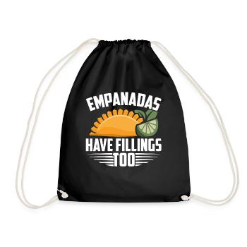 Empanada Spanish Dumpling Mexican - Drawstring Bag - black - Front
