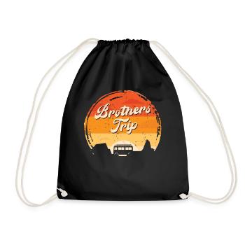 Sibling Brothers Journey - Drawstring Bag - black - Front